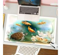 QRFASFZO Tappetino per mouse tappetino da ufficio multifunzione e antiscivolo,per migliorare la precisione e la velocità,L'affascinante mondo sottomarino, la sinfonia oceanica del compagno d,80x30 cm