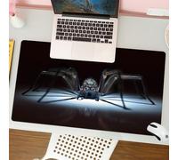 QRFASFZO Tappetino per mouse tappetino da ufficio multifunzione e antiscivolo,per migliorare la precisione e la velocità,Creepy Crawler, un grande ragno illuminato, le cui zampe si estendono,80x30 cm