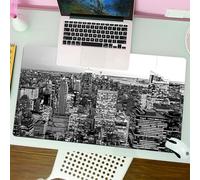 QRFASFZO Tappetino per mouse tappetino da ufficio multifunzione e antiscivolo,per migliorare la precisione e la velocità,New York, Manhattan Panorama Alti edifici cittadini famosi monumenti,80x30 cm