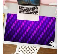QRFASFZO Tappetino per mouse tappetino da ufficio multifunzione e antiscivolo,per migliorare la precisione e la velocità,Indigo, scale come quadrati moderni futuristici e minimalisti con cro,80x30 cm