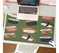 QRFASFZO Tappetino per mouse tappetino da ufficio multifunzione e antiscivolo,per migliorare la precisione e la velocità,Modello senza cuciture di sushi e panini. Illustrazione vettoriale,80x30 cm
