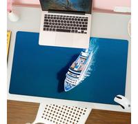 QRFASFZO Tappetino per mouse tappetino da ufficio multifunzione e antiscivolo,per migliorare la precisione e la velocità,Vela vela Mediterraneo Booting turismo vacanza,80x30 cm