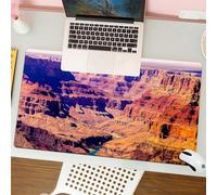 QRFASFZO Tappetino per mouse tappetino da ufficio multifunzione e antiscivolo,per migliorare la precisione e la velocità,Grand Canyon in Arizona con elevazioni di base nordamericane sublimi,80x30 cm
