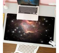 QRFASFZO Tappetino per mouse tappetino da ufficio multifunzione e antiscivolo,per migliorare la precisione e la velocità,Cielo stellato, un'affascinante nebulosa illuminata da stelle vicine,80x30 cm