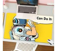 QRFASFZO Tappetino per mouse tappetino da ufficio multifunzione e antiscivolo,per migliorare la precisione e la velocità,Tappetino con caratteri genähten, Astronaut, Astronaut Version di We,80x30 cm