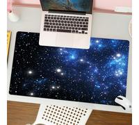 QRFASFZO Tappetino per mouse tappetino da ufficio multifunzione e antiscivolo,per migliorare la precisione e la velocità,Immagine a tema costellazione, stelle dello spazio esterno e mistero,80x30 cm