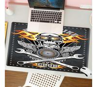 QRFASFZO Tappetino per mouse tappetino da ufficio multifunzione e antiscivolo,per migliorare la precisione e la velocità,Decorazione per caverna dell'uomo, poster per club motociclistici, de,80x30 cm