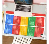 QRFASFZO Tappetino per mouse tappetino da ufficio multifunzione e antiscivolo,per migliorare la precisione e la velocità,Tabella di moltiplicazione per l'aula didattica,80x30 cm