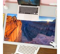 QRFASFZO Tappetino per mouse tappetino da ufficio multifunzione e antiscivolo,per migliorare la precisione e la velocità,Monumenti paesaggistici nazionali, Grand Canyon Cliff River View Natu,80x30 cm