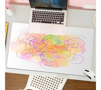 QRFASFZO Tappetino per mouse tappetino da ufficio multifunzione e antiscivolo,per migliorare la precisione e la velocità,Sfondo astratto di geometria sacra. Alchimia, religione, filosofia, s,80x30 cm