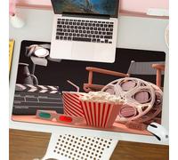 QRFASFZO Tappetino per mouse tappetino da ufficio multifunzione e antiscivolo,per migliorare la precisione e la velocità,Oggetti dell'industria cinematografica di Hollywood Concetto di cinem,80x30 cm