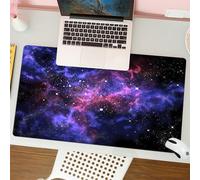 QRFASFZO Tappetino per mouse tappetino da ufficio multifunzione e antiscivolo,per migliorare la precisione e la velocità,Nebulosa cosmica, sfumature viola e rosa si fondono, innumerevoli ste,80x30 cm