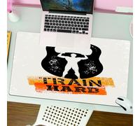 QRFASFZO Tappetino per mouse tappetino da ufficio multifunzione e antiscivolo,per migliorare la precisione e la velocità, fitness, display danneggiato invecchiato Kettlebell,80x30 cm