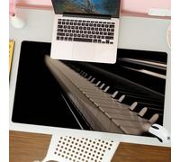 QRFASFZO Tappetino per mouse tappetino da ufficio multifunzione e antiscivolo,per migliorare la precisione e la velocità,Pianoforte, tastiera del pianoforte in primo piano, accenni a infinit,80x30 cm