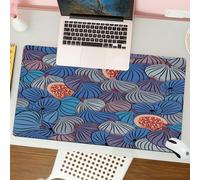 QRFASFZO Tappetino per mouse tappetino da ufficio multifunzione e antiscivolo,per migliorare la precisione e la velocità,Modello senza cuciture con metà frutto e frutto intero.,80x30 cm