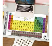 QRFASFZO Tappetino per mouse tappetino da ufficio multifunzione e antiscivolo,per migliorare la precisione e la velocità,Moderno, La tavola periodica degli elementi PHD Chimi,80x30 cm