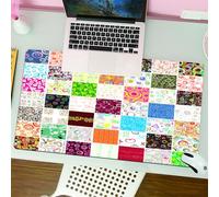 QRFASFZO Tappetino per mouse tappetino da ufficio multifunzione e antiscivolo,per migliorare la precisione e la velocità,Grande patchwork di motivi diversi Classico tradizionale,80x30 cm