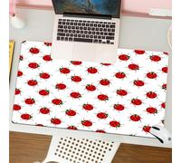 QRFASFZO Tappetino per mouse tappetino da ufficio multifunzione e antiscivolo,per migliorare la precisione e la velocità,Marienkäfer azioni Set, Marienkäfer-Muster Bunch of Bugs Infinite ge,80x30 cm