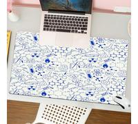 QRFASFZO Tappetino per mouse tappetino da ufficio multifunzione e antiscivolo,per migliorare la precisione e la velocità,Bambini Scienza Chimica Geometria Matematica Nerd Geek e Genio Design,80x30 cm