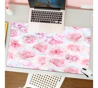 QRFASFZO Tappetino per mouse tappetino da ufficio multifunzione e antiscivolo,per migliorare la precisione e la velocità,Decorazioni di rose, Molte rose Passione Sentimento Concetto Affetto,80x30 cm