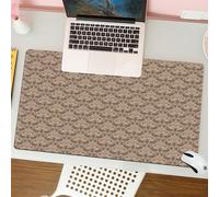 QRFASFZO Tappetino per mouse tappetino da ufficio multifunzione e antiscivolo,per migliorare la precisione e la velocità,Piastrella curva in stile rinascimentale con fiori vintage veneziani,80x30 cm