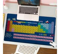 QRFASFZO Tappetino per mouse tappetino da ufficio multifunzione e antiscivolo,per migliorare la precisione e la velocità,Tavola periodica informativa degli elementi, tavola periodica dettagl,80x30 cm