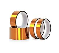 Qrity 1 Pezzi Alta Temperatura Nastro, 12mm x 33m, Nastro Resistente al Calore, Nastro Adesivo ad Alta Temperatura 260-300℃, per Stampanti 3D, Saldatura, Batteria, Copertura