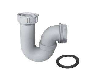 Qrity 1 Pezzi Sifone a U, Sifone per Rifiuti per Lavello, Filettatura Interna 45mm, Filettatura Esterna 47mm, Kit di Scarico per Lavello