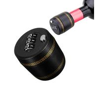 Qrity 1 Pezzo Lucchetto a Combinazione per Vino Serratura a Combinazione per Bottiglia di Vino con 3 Cifre Blocco Password Bottiglia per La Conservazione del Vino