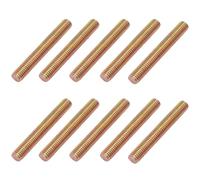 Qrity 10 Pezzi Asta filettata, Filettata Zincata M10 Barre Filettate, Perno Esterno Filettato, Completamente Filettato Asta Barra Per il Montaggio, M10 x 70 mm