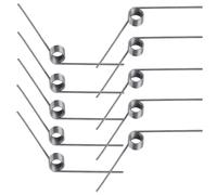 Qrity 10 Pezzi Molle in Acciaio Inossidabile 304, a V Torsione, 5mm OD, 6 Giri, Angolo di 120°, per Progetti di Riparazione