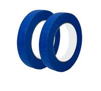 Qrity 2 Nastro in Carta per Mascheratura, 18mm x 50m, Nastro di Carta, per Imbianchino, Mascheratura, Blu