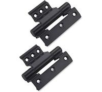 Qrity 2 pezzi Cerniera per finestra, lega di alluminio, nessuna perforazione, cerniera per porta a battente per porta finestra