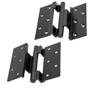 Qrity 2 Pezzi Cerniere per Porte e Finestre, Cerniere Pieghevoli, Profilo in Alluminio #50, Adatte per Armadi e Finestre a Battente