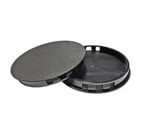 Qrity 2 Pezzi Tappi Copriforo 100mm in Plastica, Tappi per Fori di Perforazione, Nero, Coperture Decorative per Cassetto, Armadio, Mobili