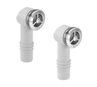 Qrity 2 Pezzi Testa di Troppopieno, Testa Di Troppopieno Per Lavello da Cucina 36 x 36MM Interfaccia Rotonda, per Casa, Hotel