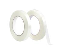 Qrity 2 Rotoli Nastro Rinforzato con Fibra di Vetro, Nastro di riparazione, 15mm x 50m, Nastro Imballaggio, Nastro di Reggiatura Impermeabile del Filamento