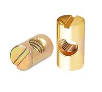 Qrity 20 pezzi Dadi in Acciaio al Carbonio, M6 x 12mm Bulloni Mobili, Viti Bullone Bulloni, Tasselli Barrel Dado per Mobili, Culla