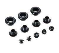 Qrity 20 Pezzi Gommino in Gomma, Elettrico Gomma Passacavi, Guarnizioni in Gomma, per Proteggere Fili, Spine e Cavi, ID 4mm Dia di Montaggio 6 mm
