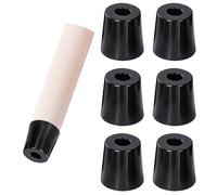 Qrity 20 Pezzi Piedi in Gomma, Sedia da Tavolo Gamba Piedini Protettivi, Piedini per Mobili, per mobili, Scaffalature, D16x12xH12mm