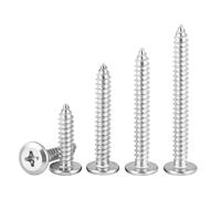 Qrity 20 Pezzi Viti Autofilettanti, In Acciaio Inox 304, M6 x 50 mm Viti Phillips Testa Piatta, per Mobili a Macchina