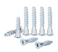 Qrity 20 Pezzi Viti per Mobili, M7x30mm Viti di Fissaggio per Armadio, Viti di Montaggio Allen, Viti di Collegamento di Acciaio Al Carbonio