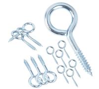 Qrity 20 Pezzi Viti per Occhielli 20mm, Gancio a Spirale in Legno, Vite Oculare, Gancio a Vite, Viti a Testa Tonda, Da Utilizzare Per Cornici, Oggetti Decorativi e Progetti Artigianali