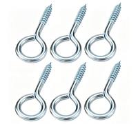 Qrity 20 Pezzi Viti per Occhielli 30mm, Gancio a Spirale in Legno, Vite Oculare, Gancio a Vite, Viti a Testa Tonda, Da Utilizzare Per Cornici, Oggetti Decorativi e Progetti Artigianali