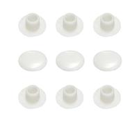 Qrity 25 Pezzi Tappi per Fori in Plastica, Tappini Bianchi a Scatto, Tappi Copriforo, Tappi di Copertura per Mobili, 6mm Tappi Foro