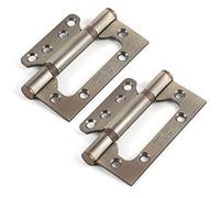 Qrity 4 Pz Cerniere a Filo, 100mm Cuscinetto A Sfera Cardini per Porta in Acciaio Inox Cerniere, 4 Pollices, Bronzo Antico