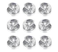 Qrity 40 Pezzi Rotonda Clip di Supporto, Supporto per Mensola in Vetro, Supporto Vetro Clip per Specchi da Bagno, per il Fissaggio di Specchi di Spessore 4-5 mm e Kit di Sospensione per Vetri