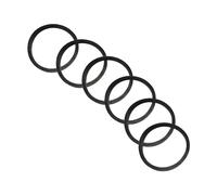 Qrity 6 Pezzi Guarnizione in Gomma Piatta, Guarnizioni per Sifone da Lavandino, Guarnizioni di Tenuta Adatto per Tubo del Lavello, OD 45mm, ID 39mm