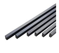 Qrity 6 Pezzi Lega di Alluminio Maniglia per Mobile Maniglia per Armadio Tiranti del Guardaroba Distanza Fori 320 mm, Nero