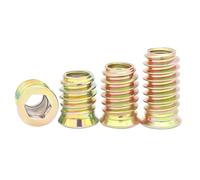 Qrity M4x12mm Inserti Filettati per Legno, Dado Esagonale Inserti, 20pz